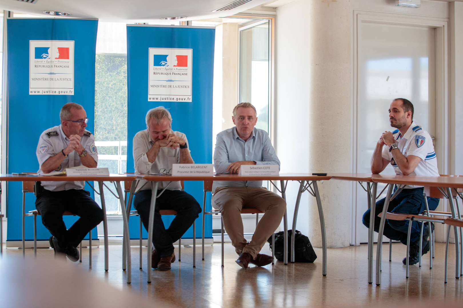 Conférence de presse procureur de la République et partenaires