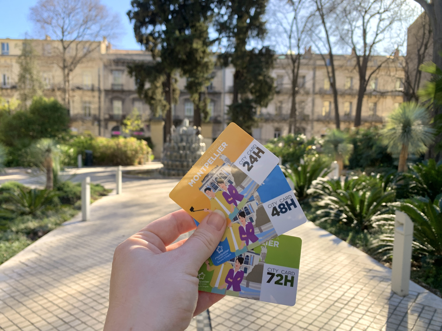 Présentation des trois formules de City Card de l'Office de Tourisme pour 24h, 48h ou 72h