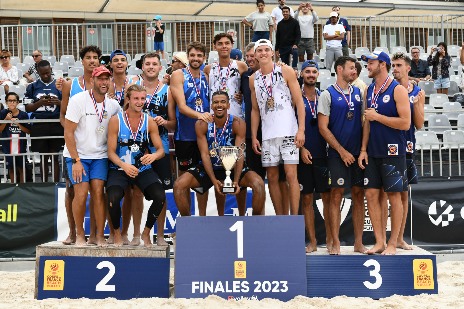 podium beach volley montpellier