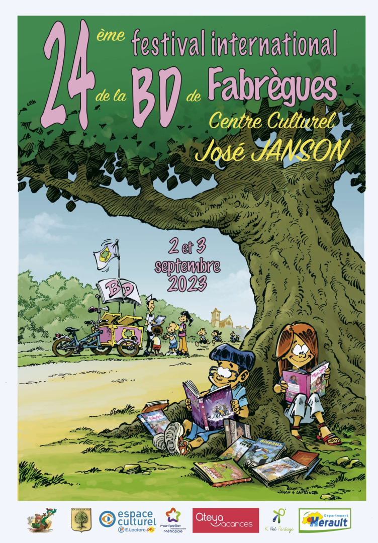 Affiche 24e édition du festival de BD de Fabrègues 