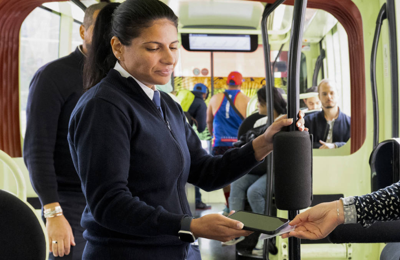 Le contrôle dans le tram