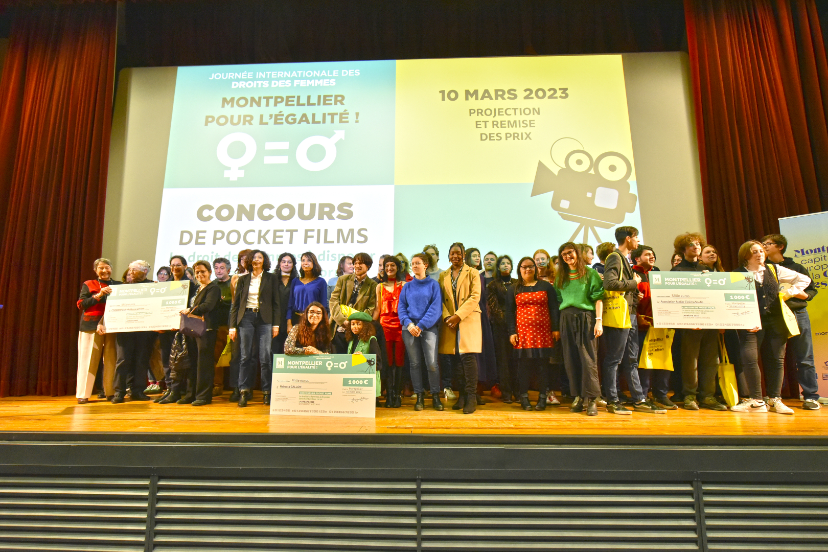 projection et remise des prix Concours de Pocket Film le droit des femmes à disposer librement de leur corps 10 mars 2023