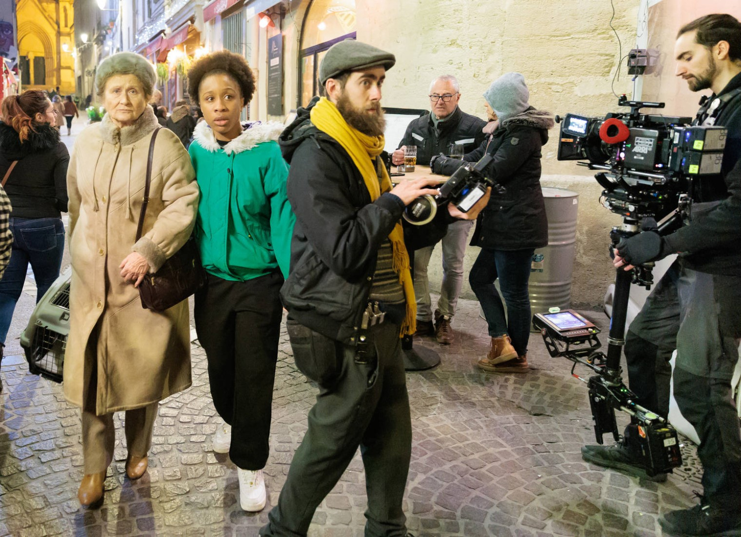Tournage de Vodka Fanta, en février 2023