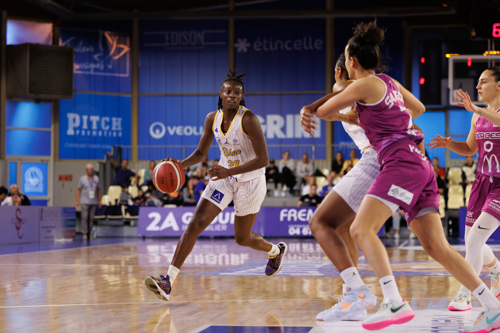 Migna Touré, internationale du BLMA, face à Tarbes en 2022