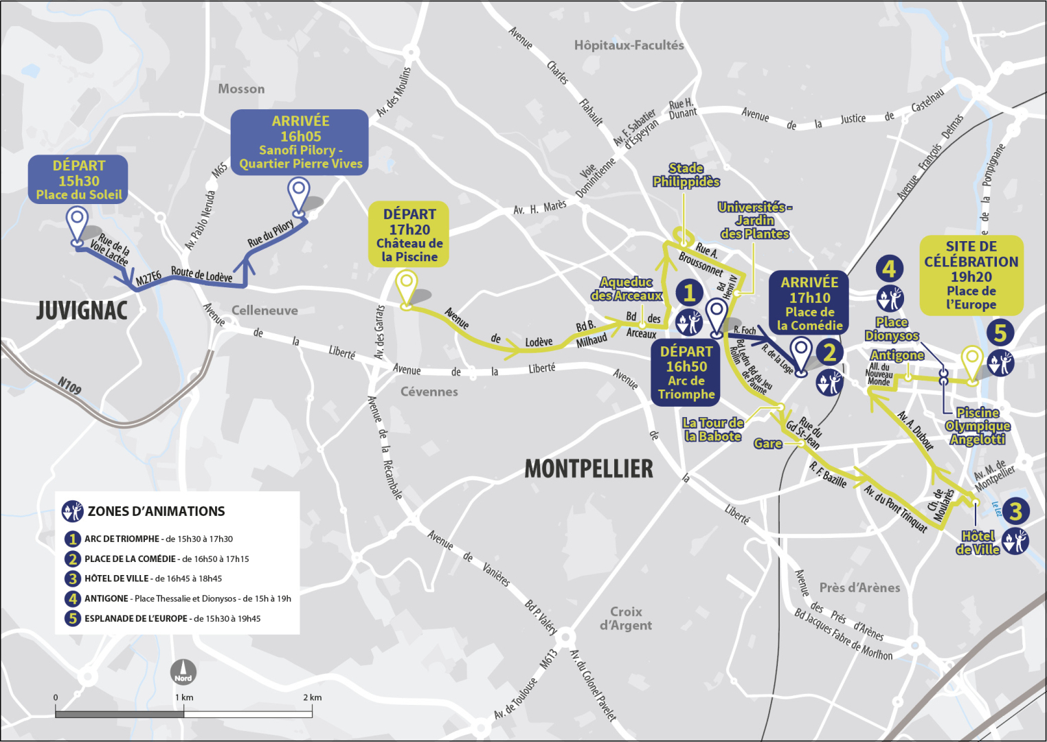 carte parcours flamme