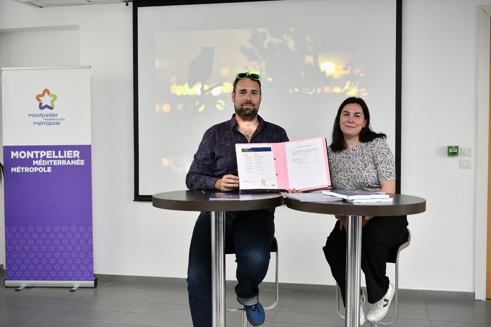 Signature de la charte de l'éclairage durable de l'association Noé.