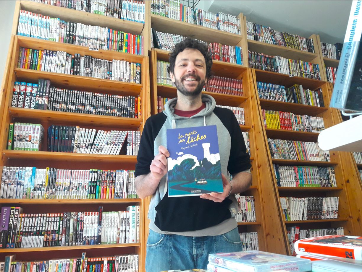 Aurélien le gérant de la librairie ARG!