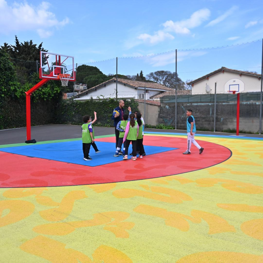 nouveau terrain 3x3 Diderot enfants éducateur 