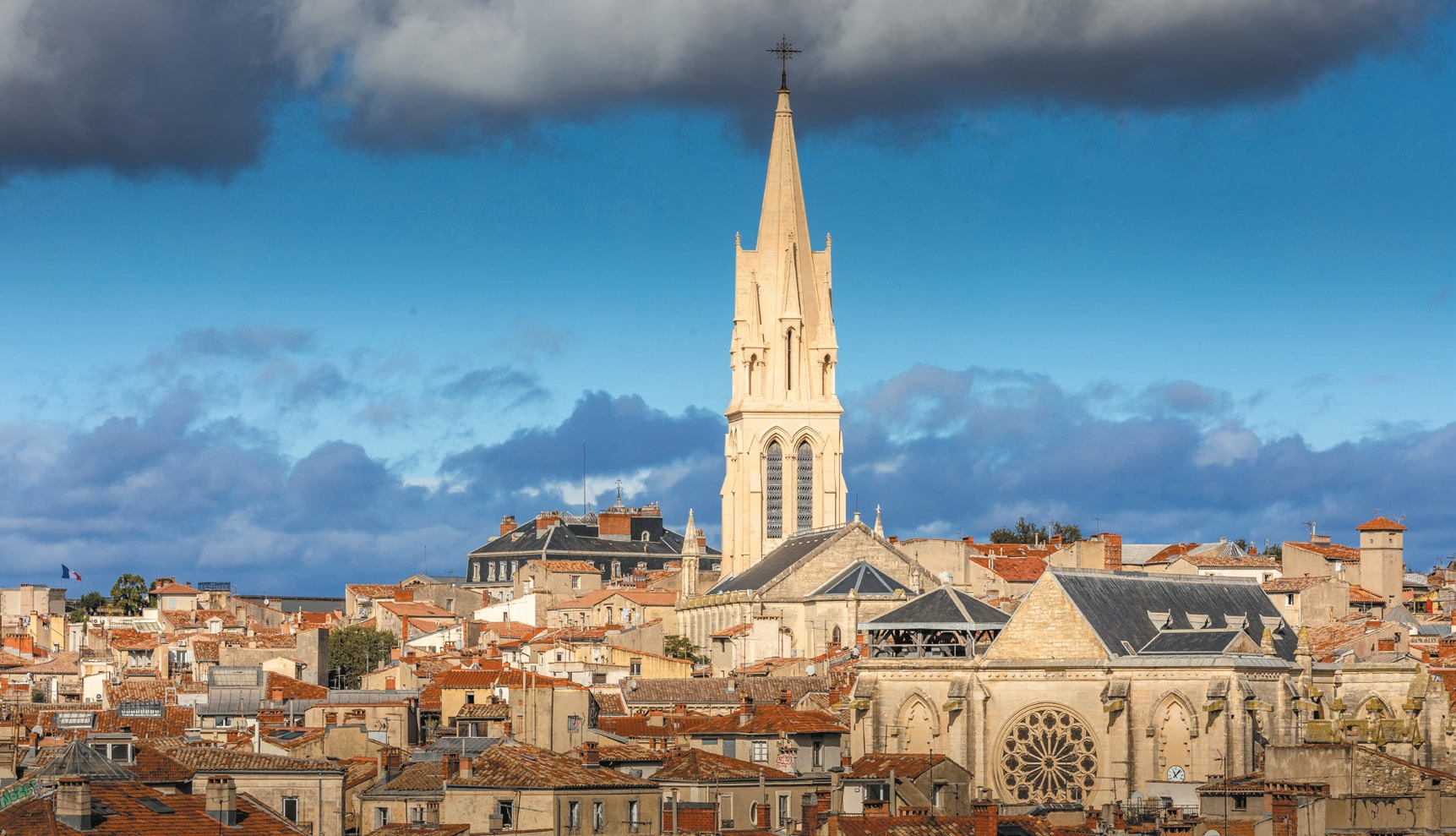 Vue du clocher de l'Eglise Sainte Anne