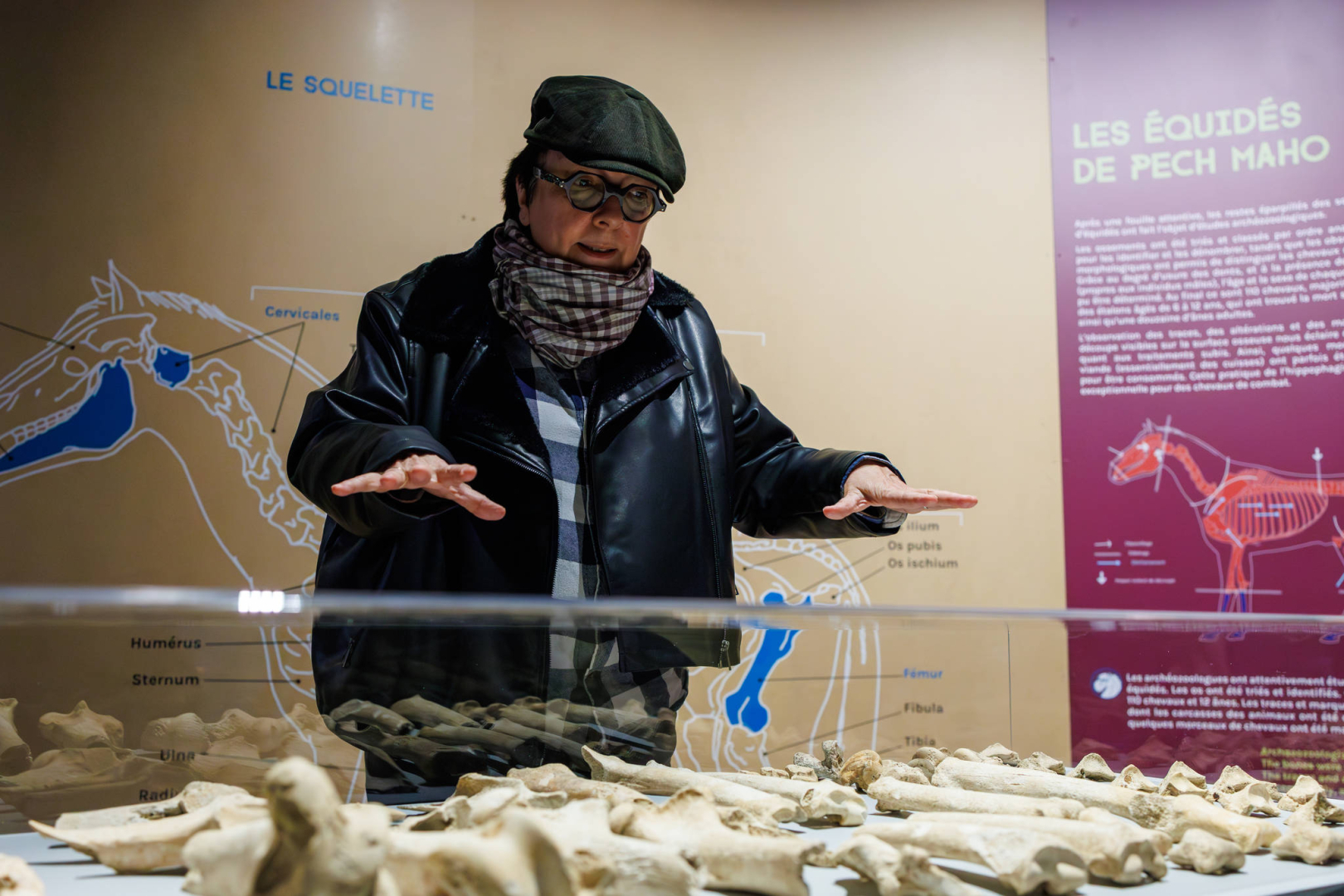 une salle d'exposition