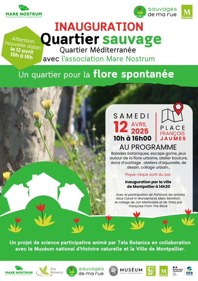 affiche lancement quartier sauvage 12 avril 