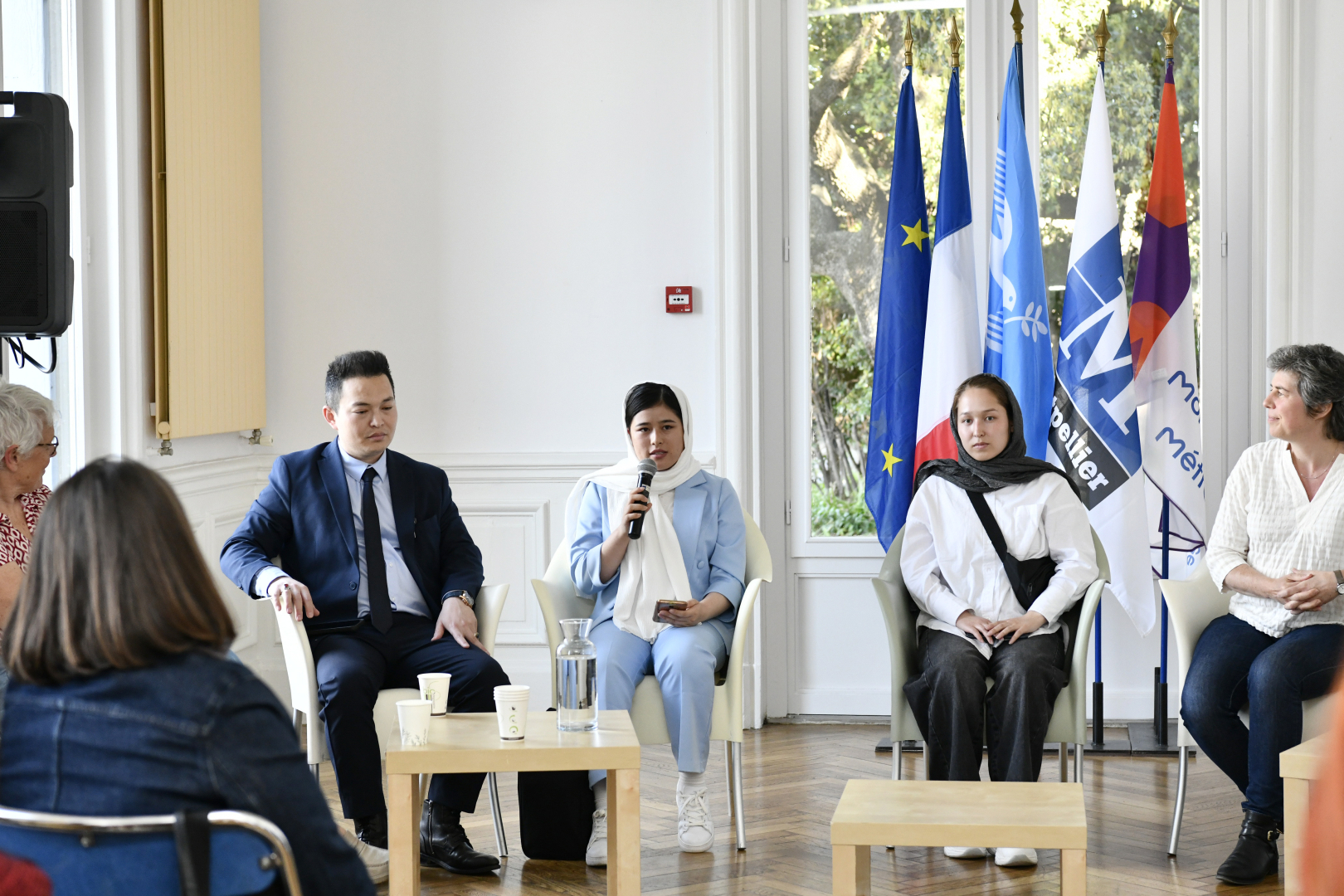 Conférence de presse étudiantes afghanes 