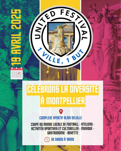 affiche du United Festival et de la coupe du monde locale 