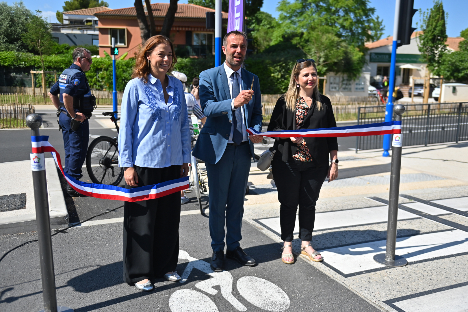 Inauguration de piste cyclable 