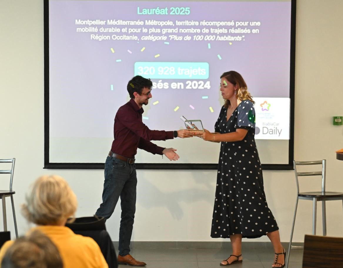 Julie Frêche et le directeur de Blablacardaily