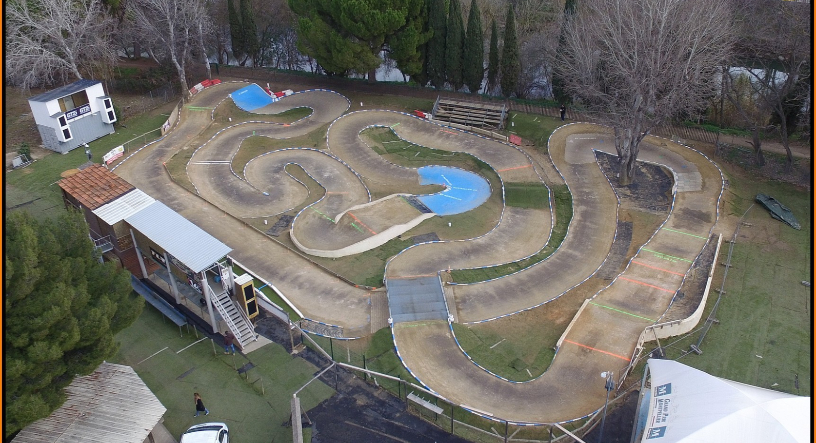 Le circuit du MBM dans le quartier de Prés d'Arènes à Montpellier