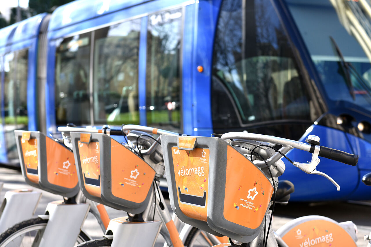 tramway vélos montpellier
