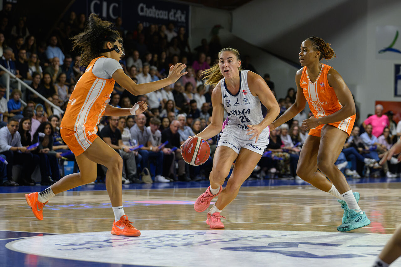 les basketteuses sur le terrain