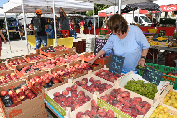Etal du primeur au marché Tastavin