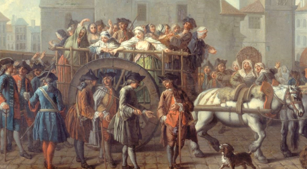 Tableau de foule au XVIIIe siècle
